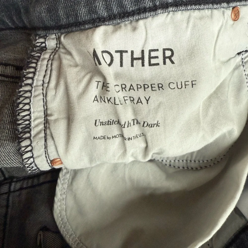 MOTHER The Scrapper Cuff Ankle Fray Jeans - Picture 8 of 11